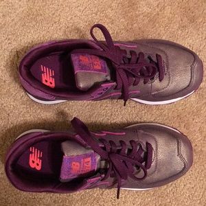 Purple Gold New Balance Shoes size 7
